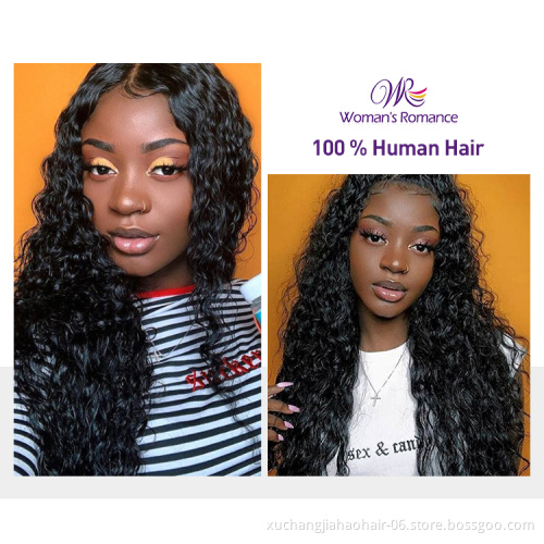 10a 12a 100% brazilian human hair water wave human hair extensions natural wave hair bundles 8-32 inches with 13*4 lace frontal
